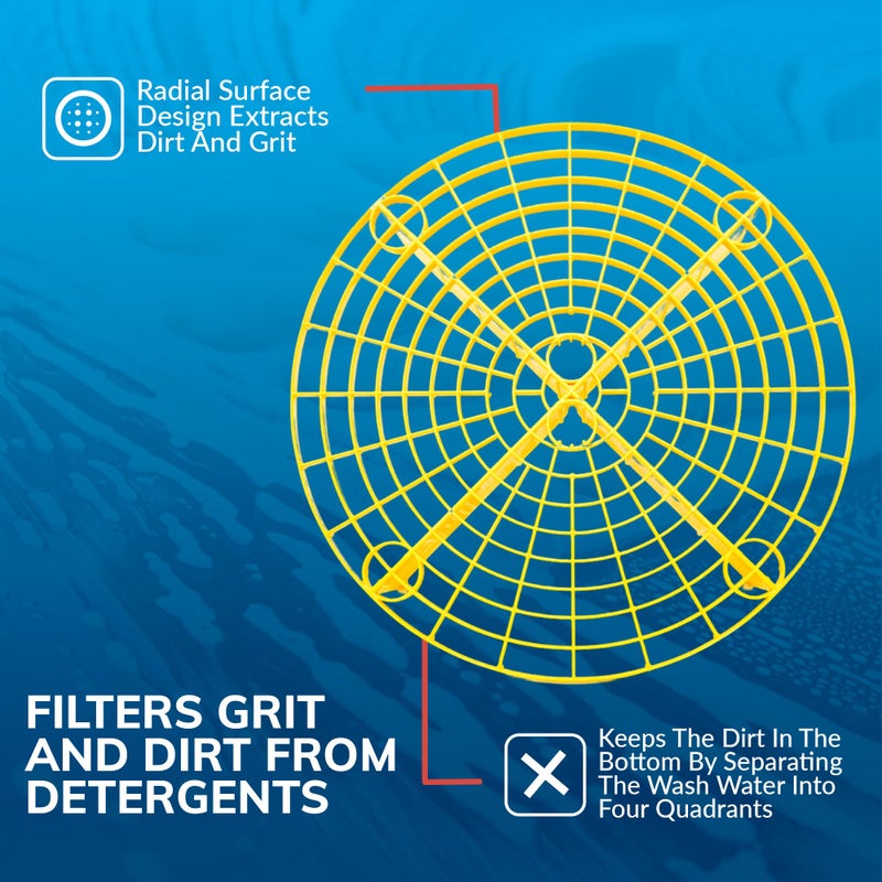 Grit Guard The Original Black Bucket Insert - 10" Diameter Car Wash Bucket for Car Washing, Detailing Compatible with 3.5, 4, 5 and 6 Gallon Buckets - Image 3